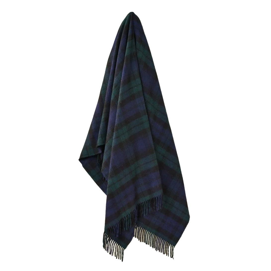 Exquisite Black Watch 100% Merino Throw